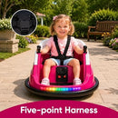 Magenta 12V Kids' Electric Bumper Car - 360° Spinning Ride-On with Remote Control Magic Cars 5