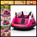 Magenta 12V Kids' Electric Bumper Car - 360° Spinning Ride-On with Remote Control Magic Cars Variant 0