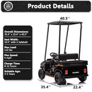 Magic Cars 12V Kids Golf Cart in Black - image 7