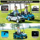 Magic Cars 12V Kids Golf Cart in Blue - image 4