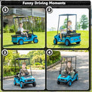 Magic Cars 12V Kids Golf Cart in Blue - image 6