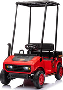 Magic Cars 12V Kids Golf Cart in Red - image 1