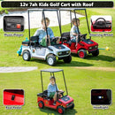 Magic Cars 12V Kids Golf Cart in Red - image 4