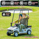 Magic Cars 12V Kids Golf Cart in White - image 3
