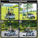 Magic Cars 12V Kids Golf Cart in White - image 6