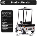Magic Cars 12V Kids Golf Cart in White - image 7