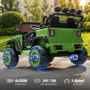 24V 2 Seater Ride On Car Truck for Kids - Army Green - Image 3