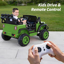 24V 2 Seater Ride On Car Truck for Kids - Army Green - Image 5