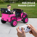 24V 2 Seater Ride On Car Truck for Kids - Hot Pink - Image 5