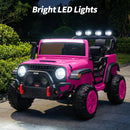 24V 2 Seater Ride On Car Truck for Kids - Hot Pink - Image 6