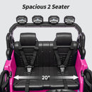 24V 2 Seater Ride On Car Truck for Kids - Hot Pink - Image 7