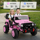 24V 2 Seater Ride On Car Truck for Kids - Light Pink - Image 2