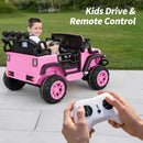 24V 2 Seater Ride On Car Truck for Kids - Light Pink - Image 5
