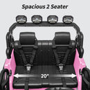 24V 2 Seater Ride On Car Truck for Kids - Light Pink - Image 7