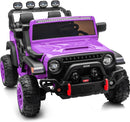 24V 2 Seater Ride On Car Truck for Kids - Purple - Image 1