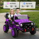 24V 2 Seater Ride On Car Truck for Kids - Purple - Image 2