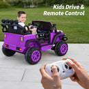 24V 2 Seater Ride On Car Truck for Kids - Purple - Image 5