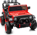 24V 2 Seater Ride On Car Truck for Kids - Red - Image 1