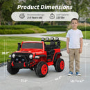24V 2 Seater Ride On Car Truck for Kids - Red - Image 9