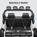 24V 2 Seater Ride On Car Truck for Kids - White - Image 7