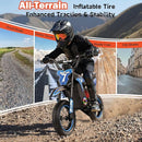 Magic Cars 36V Electric Dirt Bike for Kids, 700W Peak Electric Motorcycle, 3 Speeds, 15.5 MPH & 13.7 Miles, Headlight & Rainbow Ambient Light, Off-Road Ride On Gift for Kids Ages 4-10, UL-2272 Certified, Blue in Blue - image 5