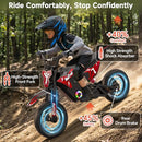 Magic Cars 36V Electric Dirt Bike for Kids, 700W Peak Electric Motorcycle, 3 Speeds, 15.5 MPH & 13.7 Miles, Headlight & Rainbow Ambient Light, Off-Road Ride On Gift for Kids Ages 4-10, UL-2272 Certified, Blue in Red - image 6