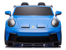 Porsche 911 GT3 24V 4x4 Kids Ride On Car with Rubber Tires - Blue - Image 3