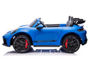 Porsche 911 GT3 24V 4x4 Kids Ride On Car with Rubber Tires - Blue - Image 4
