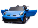 Porsche 911 GT3 24V 4x4 Kids Ride On Car with Rubber Tires - Blue - Image 6