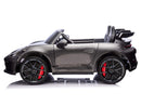 Porsche 911 GT3 24V 4x4 Kids Ride On Car with Rubber Tires - Gray - Image 3