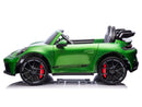 Porsche 911 GT3 24V 4x4 Kids Ride On Car with Rubber Tires - Green - Image 4