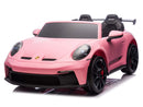 Porsche 911 GT3 24V 4x4 Kids Ride On Car with Rubber Tires - Pink - Image 14