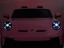 Porsche 911 GT3 24V 4x4 Kids Ride On Car with Rubber Tires - Pink - Image 17