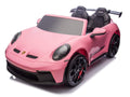 Porsche 911 GT3 24V 4x4 Kids Ride On Car with Rubber Tires - Pink - Image 1