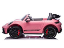 Porsche 911 GT3 24V 4x4 Kids Ride On Car with Rubber Tires - Pink - Image 3