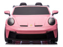 Porsche 911 GT3 24V 4x4 Kids Ride On Car with Rubber Tires - Pink - Image 4