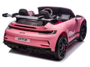 Porsche 911 GT3 24V 4x4 Kids Ride On Car with Rubber Tires - Pink - Image 8