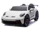 Porsche 911 GT3 24V 4x4 Kids Ride On Car with Rubber Tires - White - Image 1