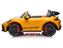 Porsche 911 GT3 24V 4x4 Kids Ride On Car with Rubber Tires - Yellow - Image 4