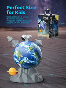 Interactive Spinning Rocket Toy with Music and Lights - 360° Magnetic Space Adventure Magic Cars 2