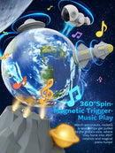 Interactive Spinning Rocket Toy with Music and Lights - 360° Magnetic Space Adventure Magic Cars 4