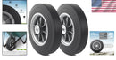 10-Inch Maintenance-Free Solid Rubber Flat-Free Tires 2-Pack for All Applications Magic Cars 1