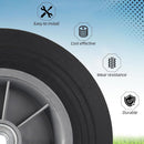 10-Inch Maintenance-Free Solid Rubber Flat-Free Tires 2-Pack for All Applications Magic Cars 4