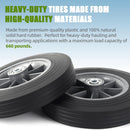 10-Inch Maintenance-Free Solid Rubber Flat-Free Tires 2-Pack for All Applications Magic Cars 6