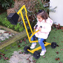 Kid's Manual Sand Excavator with 360° Rotating Seat and Durable Weather-Resistant Build Magic Cars 10