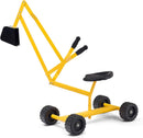 Kid's Manual Sand Excavator with 360° Rotating Seat and Durable Weather-Resistant Build Magic Cars 2