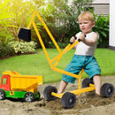 Kid's Manual Sand Excavator with 360° Rotating Seat and Durable Weather-Resistant Build Magic Cars 3