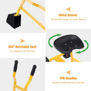 Kid's Manual Sand Excavator with 360° Rotating Seat and Durable Weather-Resistant Build Magic Cars 5
