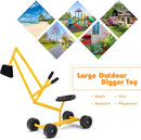 Kid's Manual Sand Excavator with 360° Rotating Seat and Durable Weather-Resistant Build Magic Cars 8