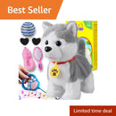 Interactive Musical Walking Husky Toy with Voice Repetition and Remote Control Magic Cars Variant 0